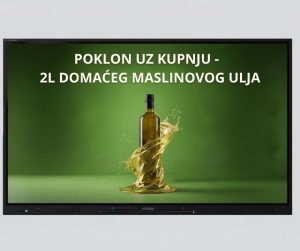 Uz kupnju interaktivnog ekrana, poklon 2L maslinovog ulja!